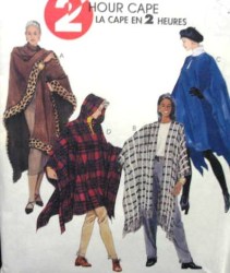 8467 MCCALLS 2 HOUR WRAP CAPES HOODIE OR NOT PATTERN 4-22